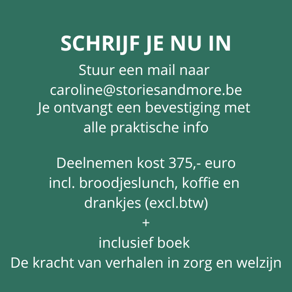 Schrijf je nu in voor de workshop storytelling in zorg en welzijn in Gent