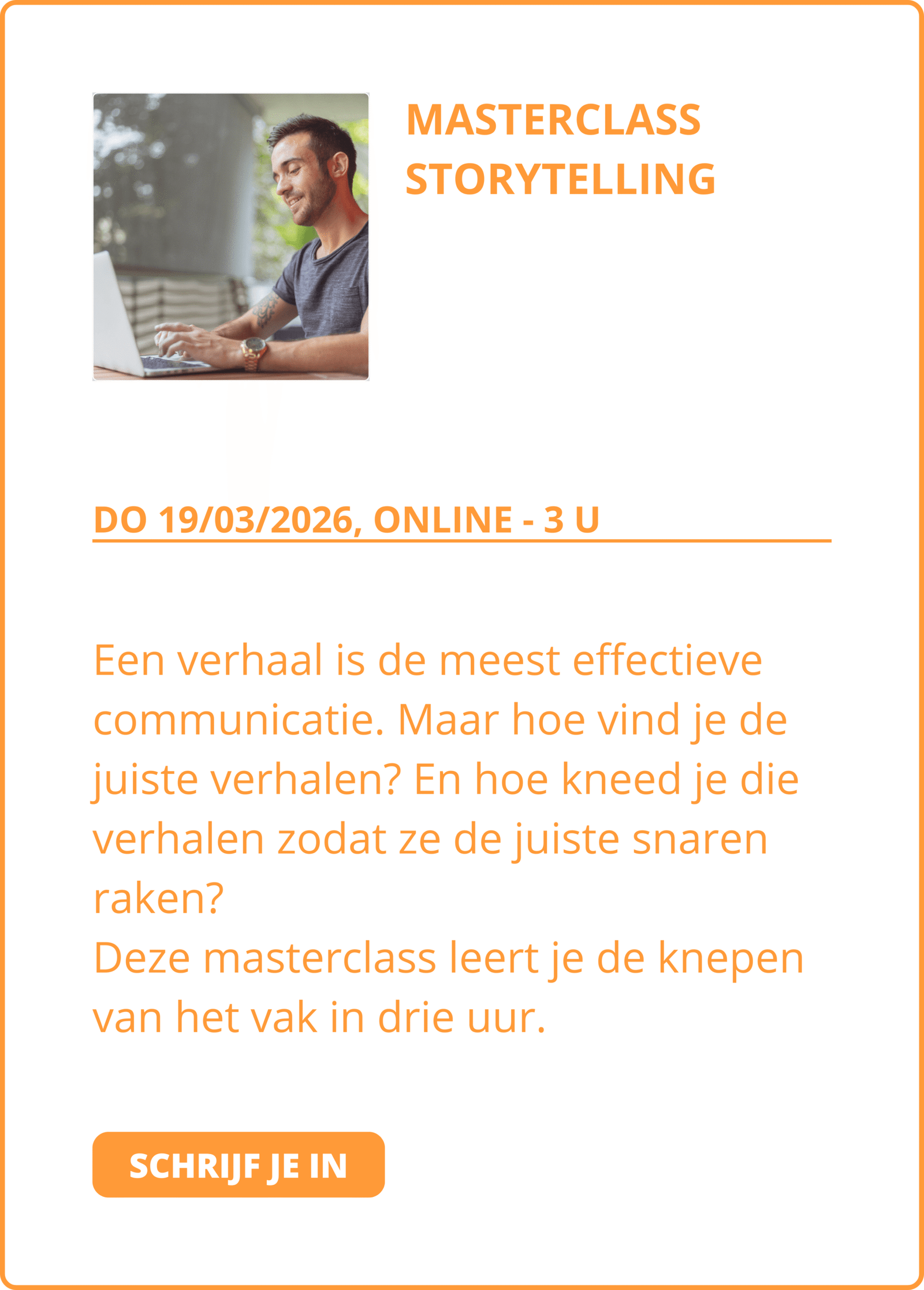 Masterclass Storytelling