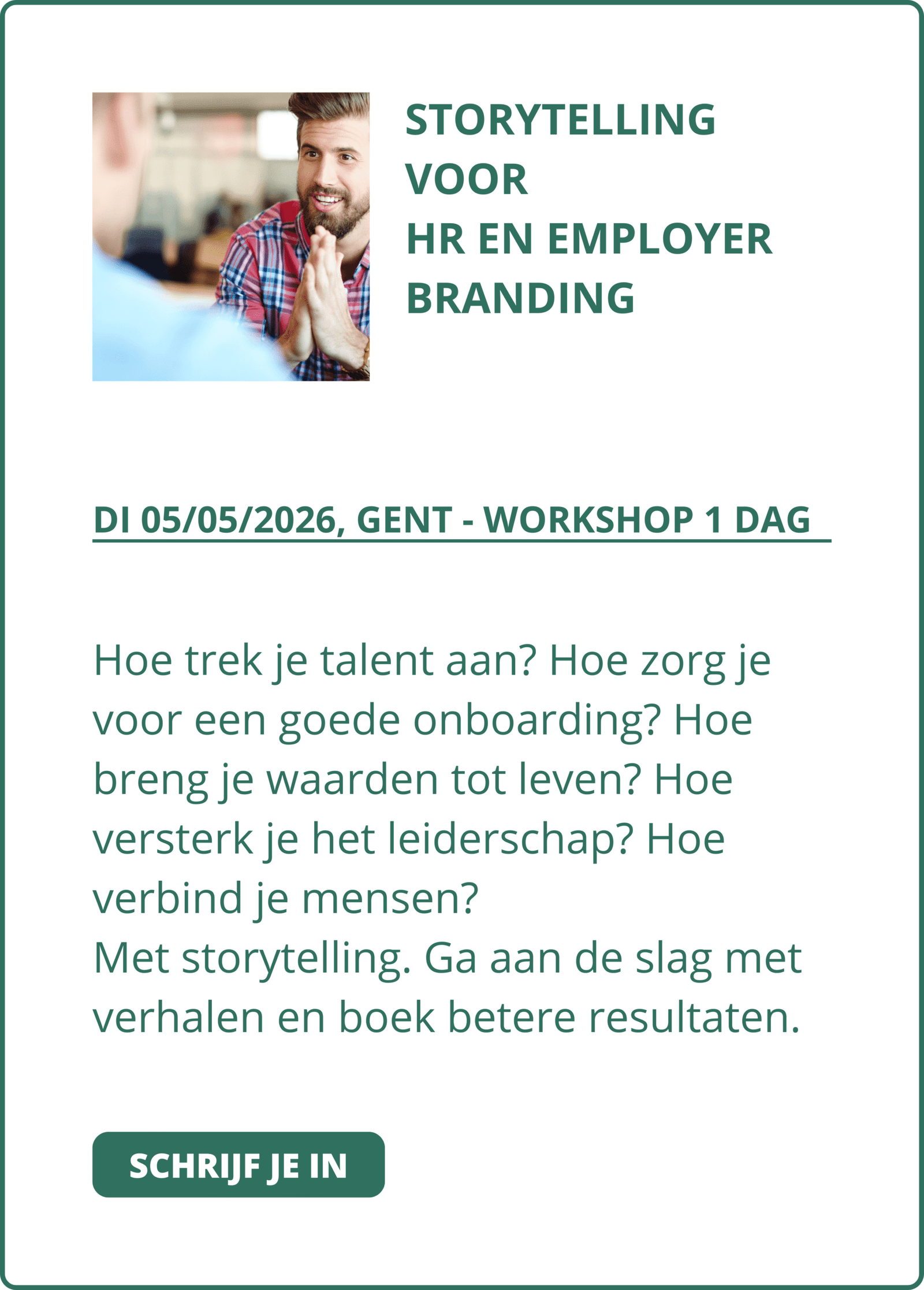 Storytelling voor hr en employer branding