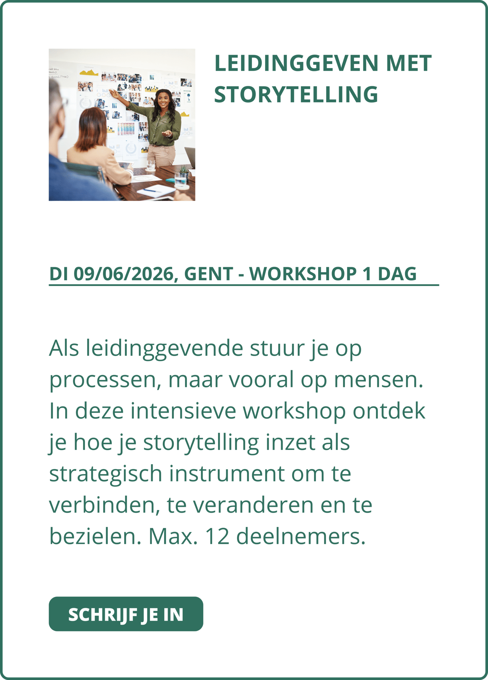 Leidinggeven met storytelling