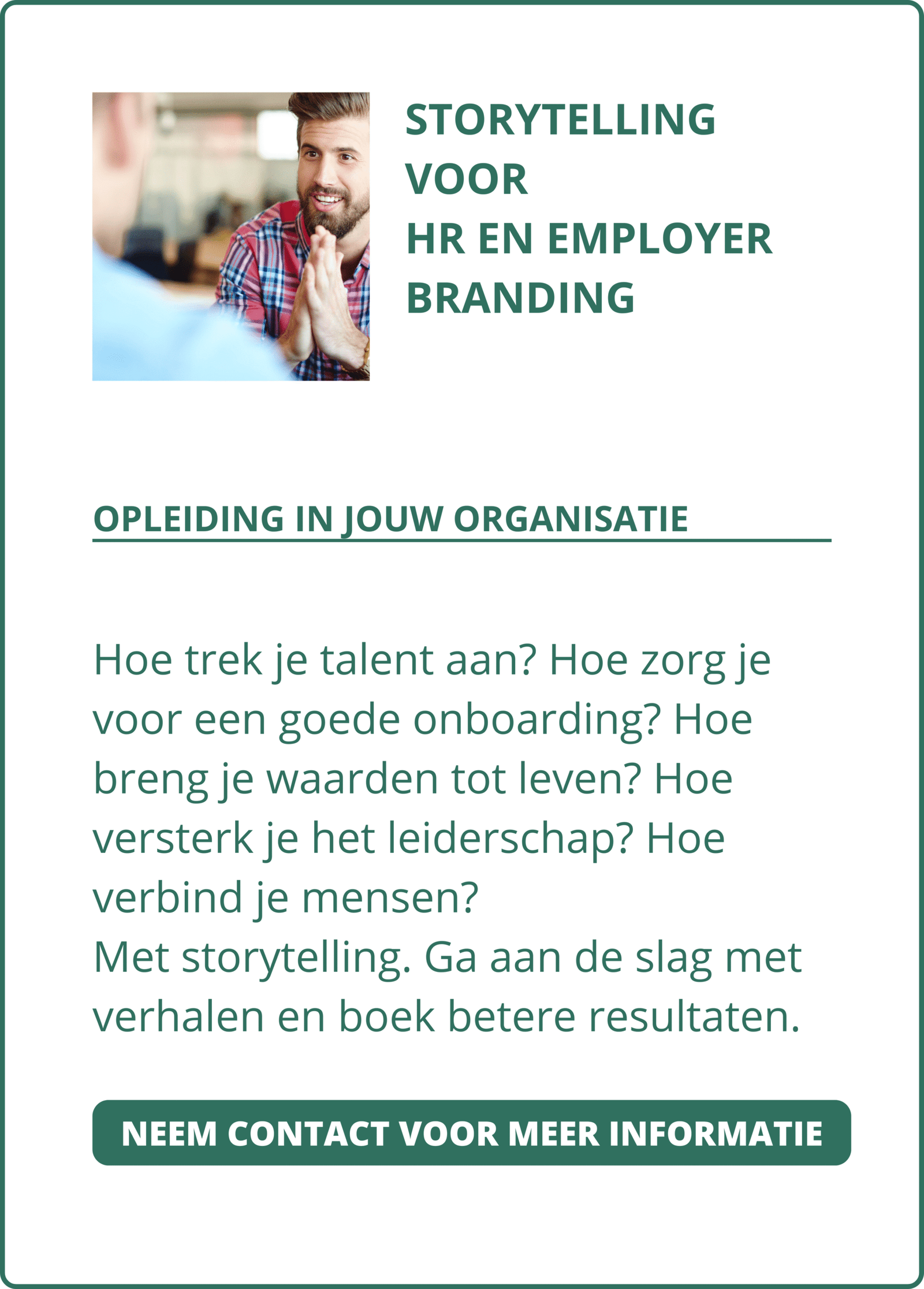 Workshop storytelling in zorg en welzijn Gent