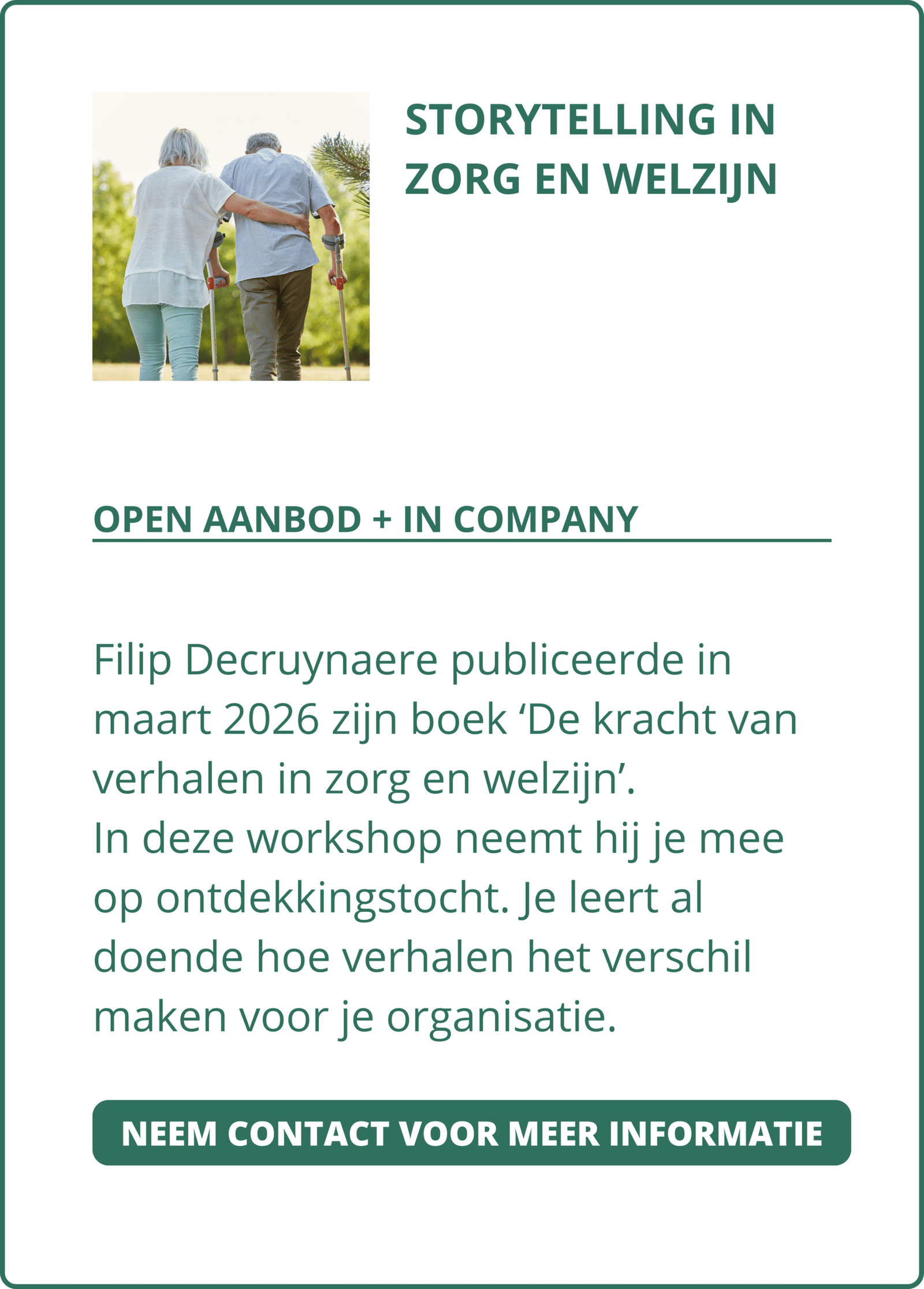 Storytelling in zorg en welzijn